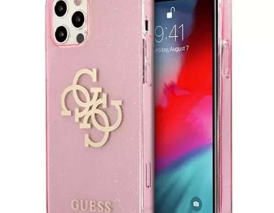 Guess GUHCP12LPCUGL4GPI iPhone 12 Pro Max 6,7" pink/pink hard case G