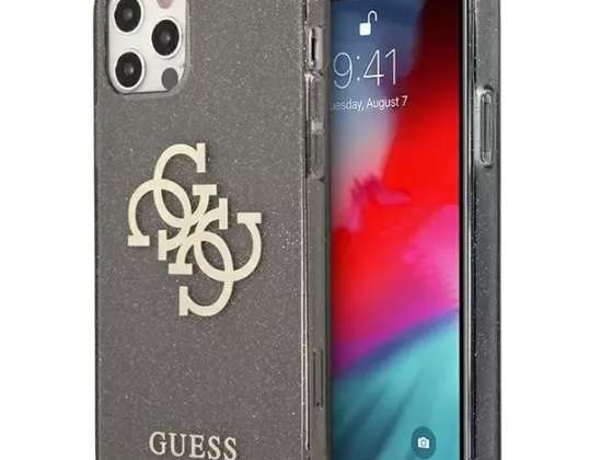 Guess GUHCP12LPCUGL4GBK iPhone 12 Pro Max 6 7&quot; czarny/black hard case