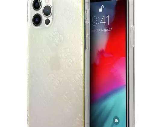 Guess GUHCP12L3D4GIRBL iPhone 12 Pro Max 6,7" opaal / iriserende hardc