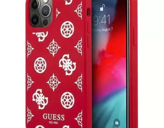 Guess GUHCP12MLSPEWRE iPhone 12/12 Pro 6,1 « étui rigide rouge / rouge Peo
