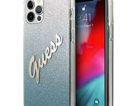 Guess GUHCP12MPCUGLSBL iPhone 12/12 Pro 6,1" modrý/modrý hardcase G