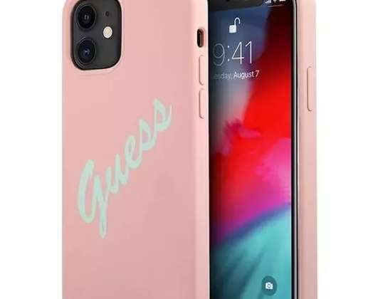 Guess GUHCP12SLSVSPG iPhone 12 mini 5,4" rosa verde/verde rosa har