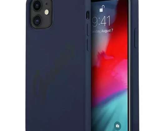 Guess GUHCP12SLSVSBL iPhone 12 mini 5,4" blauw/blauw hardcase Scrip