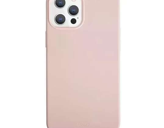 UNIQ Чехол Lino Hue iPhone 12 Pro Max 6,7" розовый/румяно-розовый Антимикроб