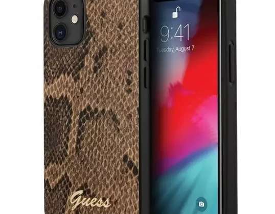 Guess GUHCP12SPUSNSMLBR iPhone 12 mini 5 4&quot; brązowy/brown hardcase Scr