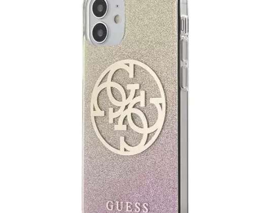 Találd ki GUHCP12SPCUGLPGG iPhone 12 mini 5,4" rózsa-arany/arany rózsaszín kemény