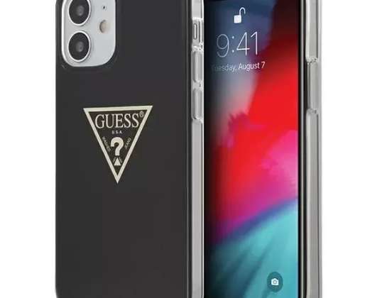 Atspėk GUHCP12SPCUMPTBK iPhone 12 mini 5,4 colio juodos / juodos spalvos kietas korpusas Metalas
