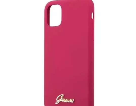 Adivinhe GUHCN65LSLMGRE iPhone 11 Pro Max Red/Borgonha Sil Hard Case