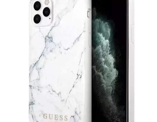 Guess GUHCN65PCUMAWH iPhone 11 Pro Max white/white Marble