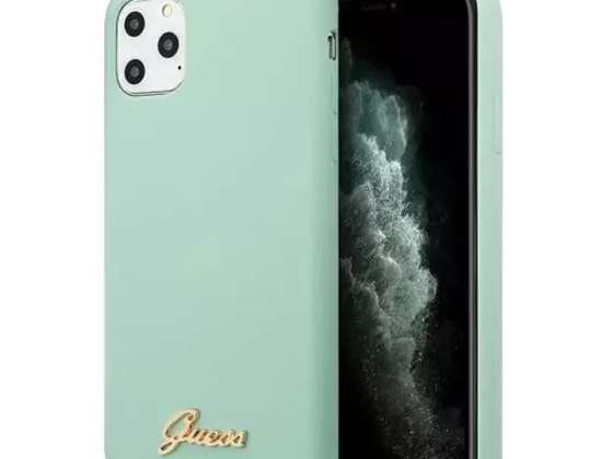 Guess GUHCN65LSLMGG iPhone 11 Pro Max zielony/green hard case Silicone