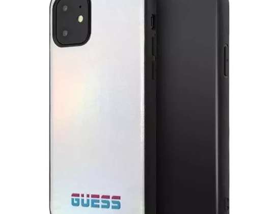 Угадайте GUHCN65BLD iPhone 11 Pro Max серебристый / серебристый жесткий корпус Радужный