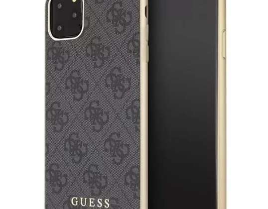Guess GUHCN65G4GG iPhone 11 Pro Max grey/grey hard case 4G Collection