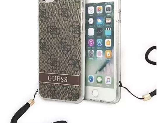 Guess GUOHCI8H4STW iPhone SE 2022 / SE 2020 / 7/ 8 brązowy/brown hardc