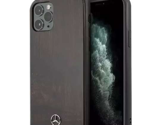 Mercedes MEHCN65VWOBR iPhone 11 Pro Max kemény tok barna/barna Fa L