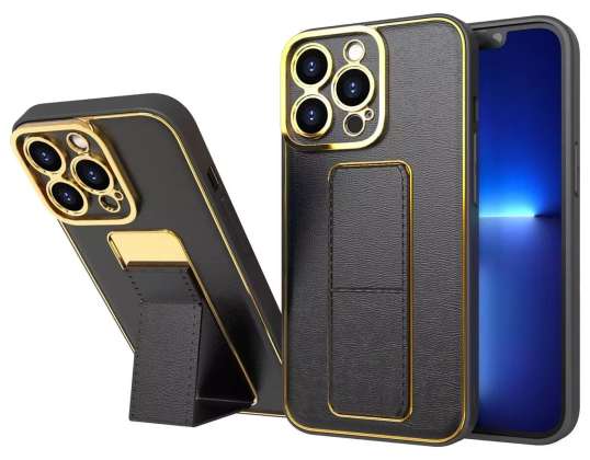 Nov Kickstand case za iPhone 12 s stojalo črno