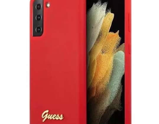 Guess GUHCS21MLSLMGRE S21+ G996 red/red hardcase Silicone Script
