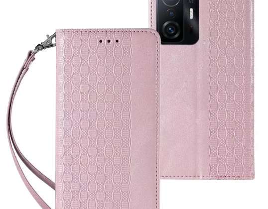 Magneet Strap Case Case voor Samsung Galaxy A12 5G Wallet Cover + mi