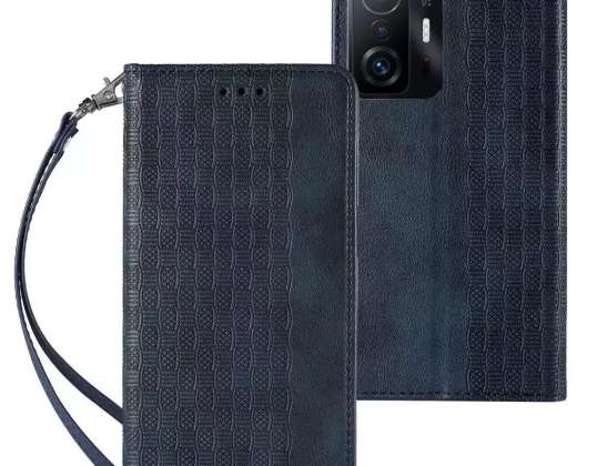 Magneet Strap Case Case voor Samsung Galaxy A12 5G Wallet Cover + mi
