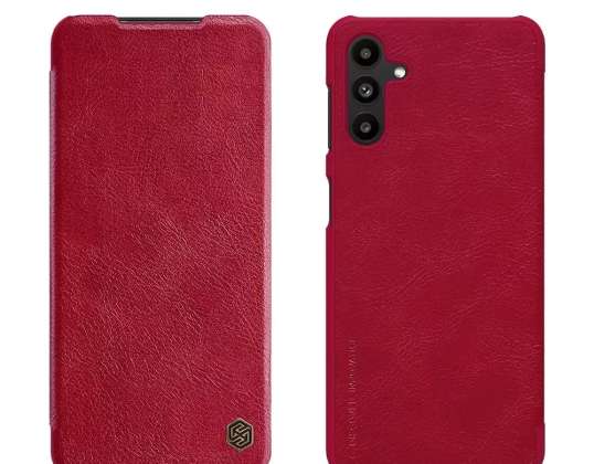 Nillkin Qin usnje holster kovček za Samsung Galaxy A13 5G rdeč