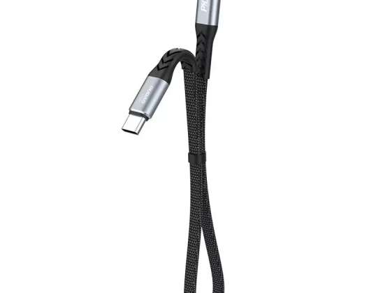 Dudao L10C USB Type-C към USB Type-C кабел PD100W черен (L10C)