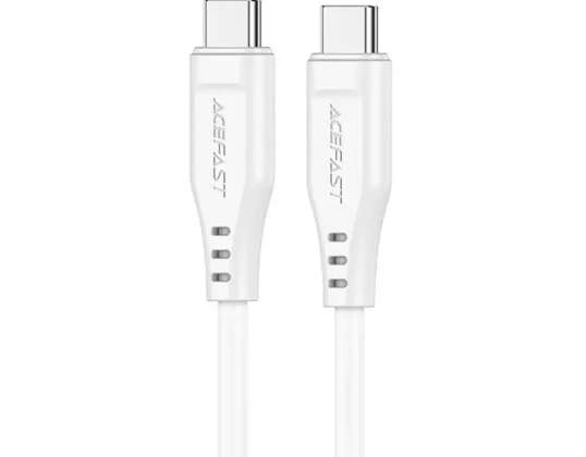 Кабель Acefast USB Type-C до USB Type-C 1,2 м, 60 Вт (20 В / 3 А) білий (C3-03 Вт * год