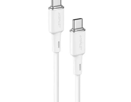 Câble Acefast USB Type-C vers USB Type-C 1.2m, 60W (20V/3A) blanc (C2-03 wh