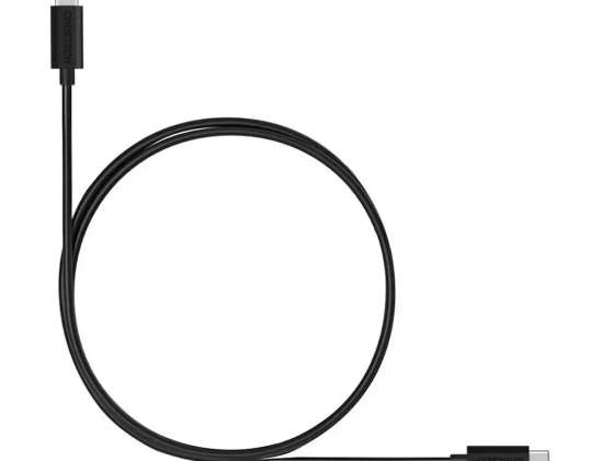 Choetech кабелен кабел USB Type C към USB Type C 3A 2m черен (CC0003)