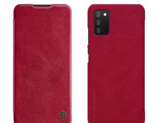 Nillkin Qin skinnhylsterveske Samsung Galaxy A03s rød