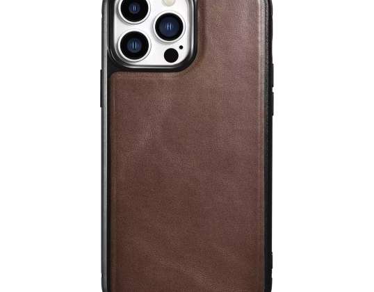iCarer Leather Oil Wax Natural Leather Case voor iPhone 13 Pro M