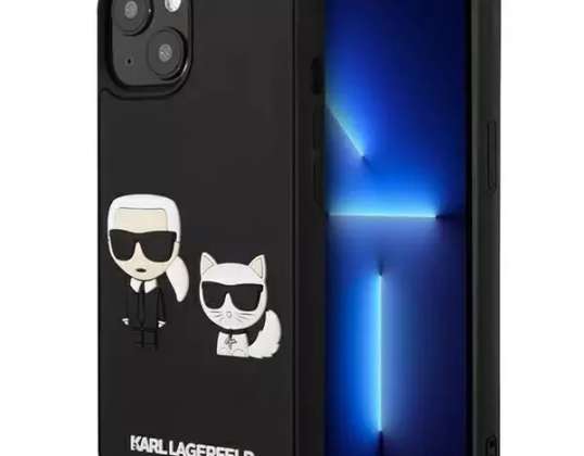 Karlas Lagerfeldas KLHCP13S3DRKCK iPhone 13 mini 5,4" juodos / juodos spalvos hardcas