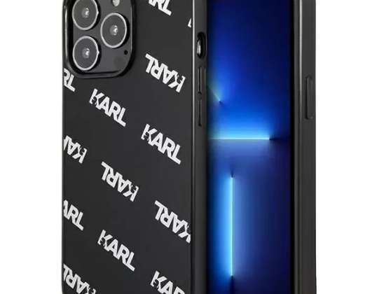 Карл Лагерфелд KLHCP13XPULMBK3 iPhone 13 Pro Max 6,7" твърд калъф черен/