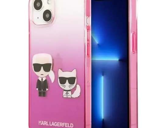 Karl Lagerfeld KLHCP13MTGKCP iPhone 13 6,1" kõvakaaneline roosa/roosa Gradi
