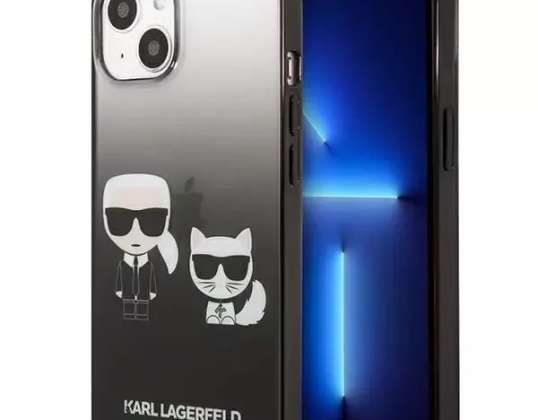 Karl Lagerfeld KLHCP13STGKCK iPhone 13 mini 5,4" kietas korpusas juodas/juodas