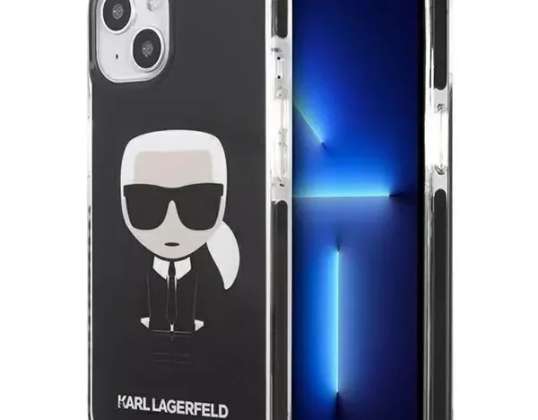 Karl Lagerfeld KLHCP13STPEIKK iPhone 13 mini 5,4" sert kılıf siyah/blah