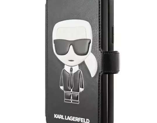 Karl Lagerfeld KLFLBKSN65FIKPUBK iPhone 11 Pro Max μαύρο/μαύρο βιβλίο F