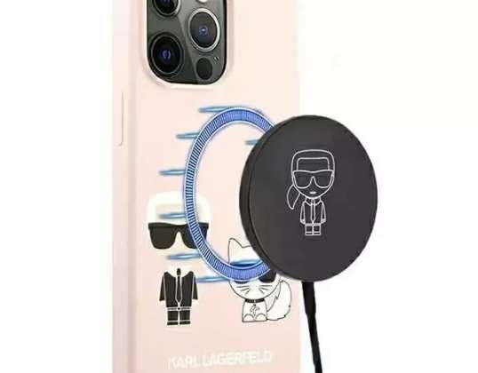 Karl Lagerfeld KLHMP13XSSKCI iPhone 13 Pro Max 6,7 "hardcase roz deschis