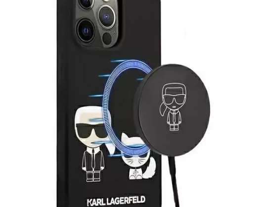Karl Lagerfeld KLHMP13LSSKCK iPhone 13 Pro / 13 6,1" kõvakaaneline must/b