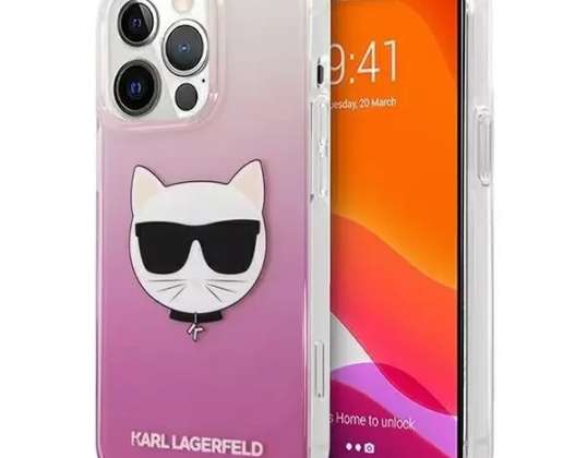 Karl Lagerfeld KLHCP13XCTRP iPhone 13 Pro Max 6,7" hardcase ružičasti / pin