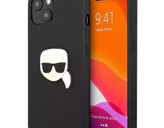 Karlas Lagerfeldas KLHCP13SPKMK iPhone 13 mini 5,4" juodas/juodas kietas dėklas