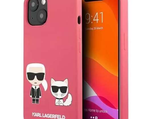 Karl Lagerfeld KLHCP13SSSKCP iPhone 13 mini 5,4" pevný kryt růžový/růžový
