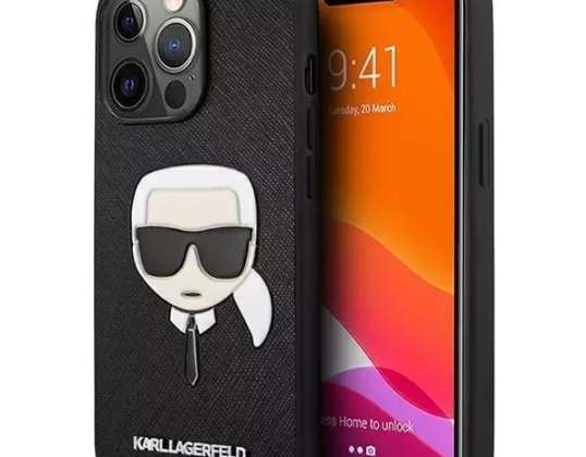 Karl Lagerfeld KLHCP13LSAKHBK iPhone 13 Pro / 13 6,1" nero/nero har