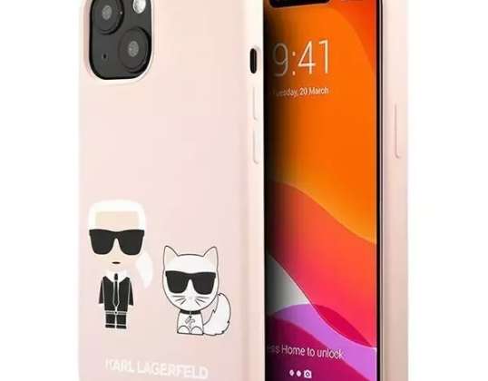 Karl Lagerfeld KLHCP13SSSKCI iPhone 13 mini 5,4" estuche rígido rosa claro