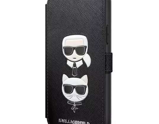 Karl Lagerfeld KLFLBKP12SSAKICKCBK iPhone 12 mini 5,4" zwart/zwart bo
