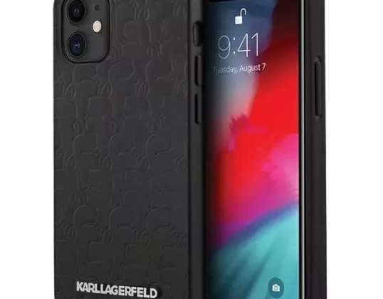 Карл Лагерфельд KLHCP12SPUKBK iPhone 12 мини 5,4" черный/черный жесткий корпус