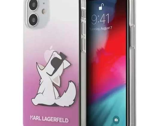 Karl Lagerfeld KLHCP12SCFNRCPI iPhone 12 mini 5,4" rosa/rosa hardcas