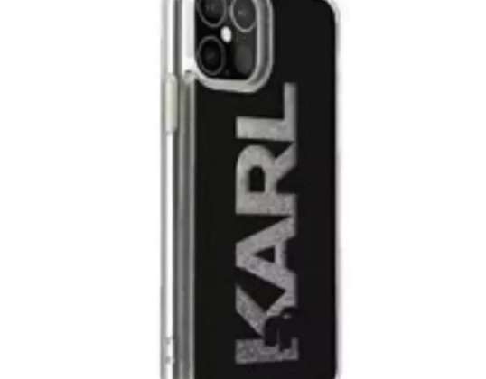 Карл Лагерфелд KLHCP12LKLMLBK iPhone 12 Pro Max 6,7" черно/черно твърдо