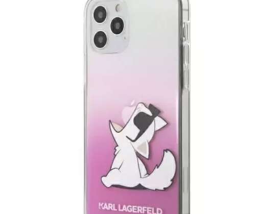 Karl Lagerfeld KLHCP12LCFNRCPI iPhone 12 Pro Max 6,7" rózsaszín/rózsaszín kemény