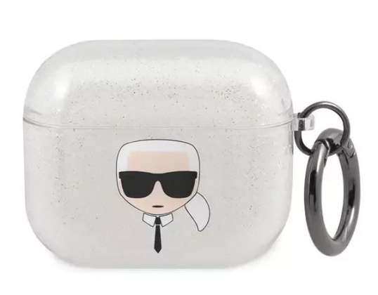 Karl Lagerfeld KLA3UKHGS AirPods 3 cover silver/silver Glitter Karl's