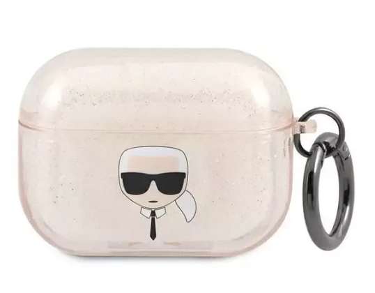 Karl Lagerfeld KLAPUKHGD AirPods Pro capa ouro/ouro Glitter Karl's H