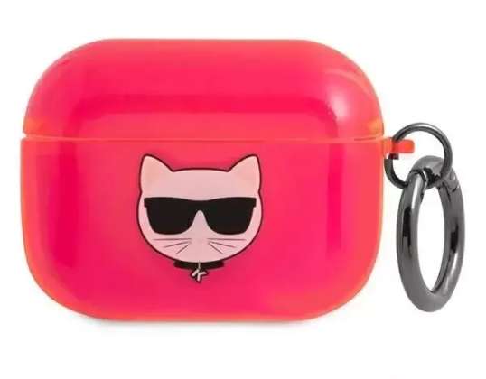 Karl Lagerfeld KLAPUCHFP kryt na AirPods Pro růžový/růžový Choupette